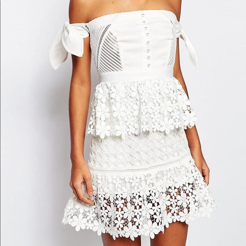 Gorgeous Self Portrait Corset and Lace dress